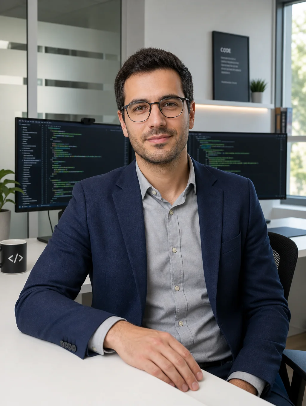 Portrait of David Chen, Senior Backend Developer