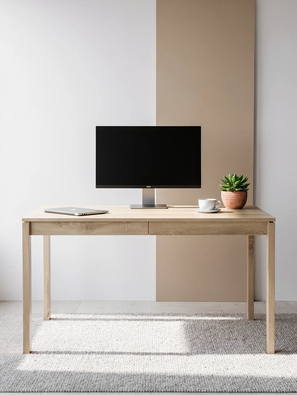 Creator workspace with clean desk and digital reading materials